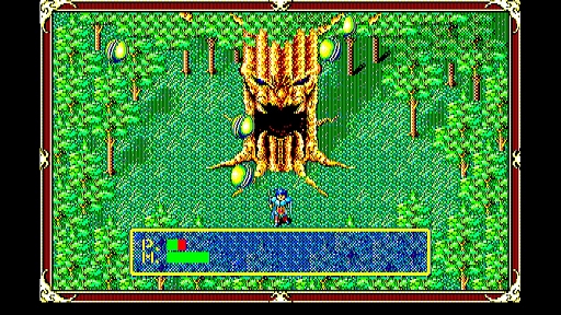 画像ギャラリー No.004のサムネイル画像 / 「EGGコンソール サーク PC-8801mkIISR」本日配信。復活したバドゥーを倒すため,神の末裔であるラトクが立ち上がる
