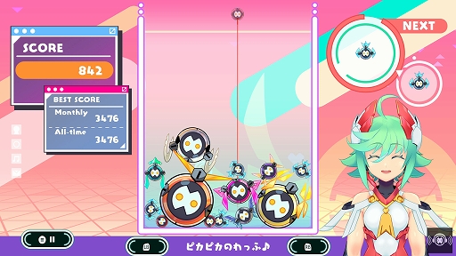 画像ギャラリー No.003のサムネイル画像 / 電子の謡精RoRoが主人公のマージ系パズルゲーム「ロロパズミクス」，PC（Steam）版を本日配信。Xbox版は5月24日に発売決定