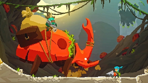 画像ギャラリー No.003のサムネイル画像 / ドリルであらゆるものを掘り進む2Dアクション「Pepper Grinder」のPlayStation / Xbox版が8月6日にリリース決定