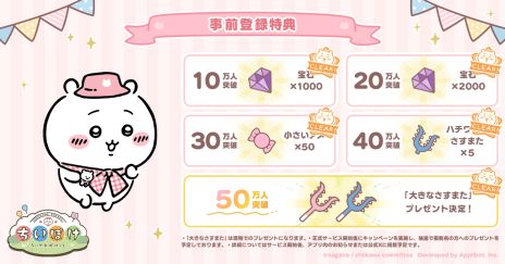 画像ギャラリー No.003のサムネイル画像 / 「ちいかわぽけっと」，3月27日に配信決定。リリース日公開を記念して，オリジナルポストカードが抽選で当たるキャンペーンを実施