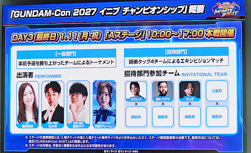 画像ギャラリー No.006のサムネイル画像 / 「機動戦士ガンダム EXVS.2 IB」4Gamerステージ。ストライクや百式など，既存9機体のバランス調整が発表［TGS2026］