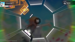 画像ギャラリー No.008のサムネイル画像 / 八角形の判定枠を採用したリズムゲーム「Estella」，Steamストアページを公開。惑星を巡る彗星として，音楽の旅に出発する