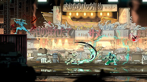 画像ギャラリー No.007のサムネイル画像 / 「SHINOBI 復讐の斬撃」，登場ステージの1つ「魚市場」にフォーカスしたPVが公開に。背景のグラフィックスにも注目