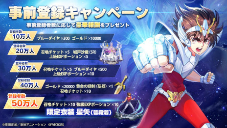 画像ギャラリー No.002のサムネイル画像 / 新作スマホ向けRPG「聖闘士星矢 Galaxy Soldiers」，事前登録受付を開始。事前登録者数50万人達成で「限定衣装 星矢（普段着）」を配布