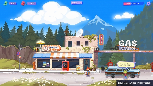 画像ギャラリー No.001のサムネイル画像 / 経営シム「The Last Gas Station」の開発をアナウンス。電気自動車が支配する世界で,町外れのガソリンスタンドを運営しよう