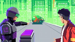 画像ギャラリー No.002のサムネイル画像 / 滑らかなドットアニメを楽しめる2Dアクション「ルナーク」，PS5/PS4/Switch版を本日発売。自由を制限された惑星が舞台のSF作品