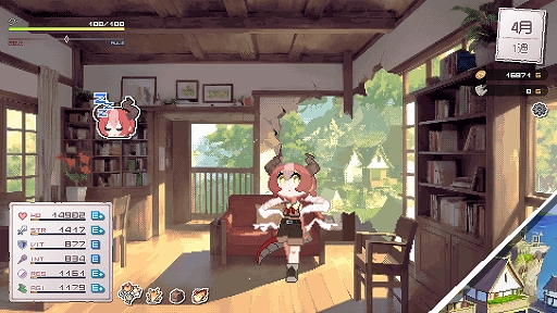 画像ギャラリー No.004のサムネイル画像 / なんでも食べるドラゴン娘を1年掛けて育てる育成ローグライト「DRAPLINE」,正式版を本日リリース