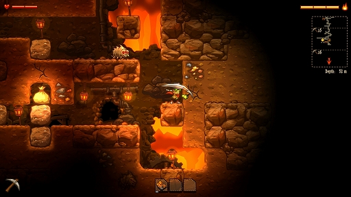 画像ギャラリー No.002のサムネイル画像 / 「SteamWorld Dig」，Steamで無料配布を実施中。採掘ロボットとなって鉱山の奥に潜む謎を解き明かすアクションADV