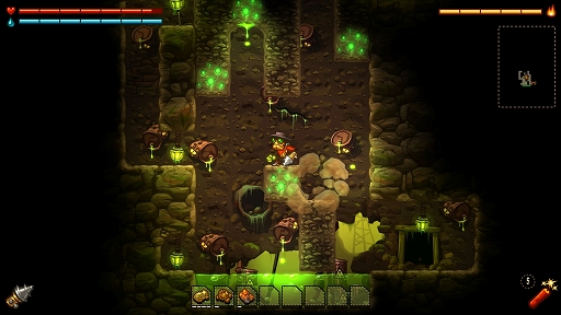 画像ギャラリー No.003のサムネイル画像 / 「SteamWorld Dig」，Steamで無料配布を実施中。採掘ロボットとなって鉱山の奥に潜む謎を解き明かすアクションADV