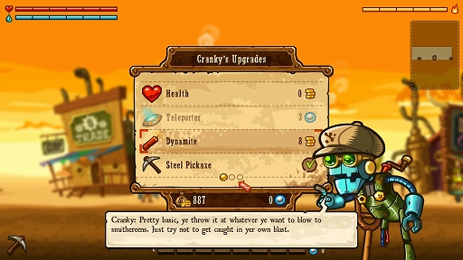 画像ギャラリー No.005のサムネイル画像 / 「SteamWorld Dig」，Steamで無料配布を実施中。採掘ロボットとなって鉱山の奥に潜む謎を解き明かすアクションADV
