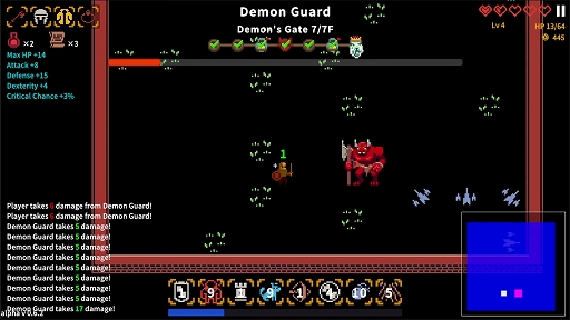 画像ギャラリー No.005のサムネイル画像 / 「Delve Survivors: A Dungeon Roguelike」，Steam版を11月12日発売。9つのメインダンジョンと100階の「The Abyss」を収録