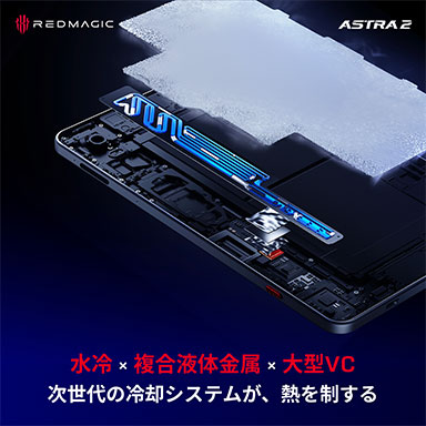 画像ギャラリー No.005のサムネイル画像 / 液冷クーラー採用のゲーマー向けタブレット「REDMAGIC Astra 2」が9月16日に国内発売