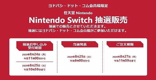 画像ギャラリー No.001のサムネイル画像 / Switch/Switch Lite本体や「あつ森セット」などの抽選販売がヨドバシ・ドット・コムで開始。8月25日10:59まで受付中