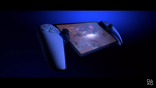 画像ギャラリー No.001のサムネイル画像 / PlayStation 5のゲームを手元で楽しめる？　コントローラとディスプレイが一体化した新デバイスが発表に。ワイヤレスイヤホンも