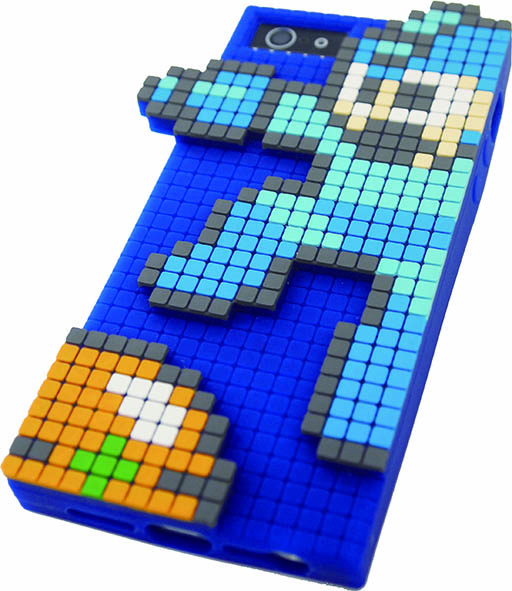 画像ギャラリー No.001のサムネイル画像 / ドット絵のロックマンをモチーフにした，立体的なデザインのiPhone 5ケース