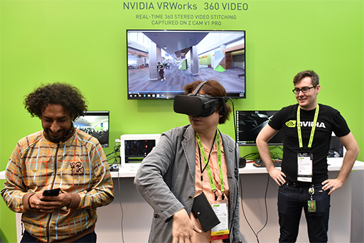 画像ギャラリー No.006のサムネイル画像 / GTC 2017のVR展示ブース「VR Village」で,将来の360度ビデオ技術やNASAが手がける「Hybrid Reality」を体験してみた