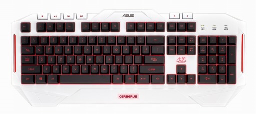 画像ギャラリー No.003のサムネイル画像 / 防滴&LEDバックライトの搭載がウリの白いゲーマー向けキーボードがASUSから