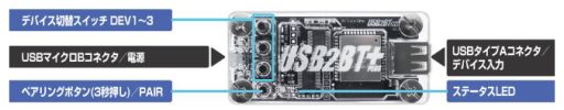画像ギャラリー No.009のサムネイル画像 / USBキーボードやUSBゲームパッドをスマートフォンで使えるようにするBluetooth変換アダプタがビット・トレード・ワンから