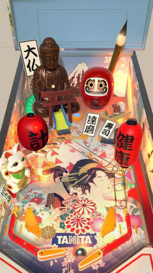 画像ギャラリー No.002のサムネイル画像 / タニタ,体組成計測にピンボールゲームを組み合わせた「TANITA PINBALL」のコンセプトモデルを開発