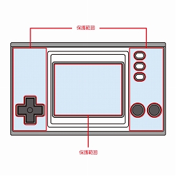 画像ギャラリー No.002のサムネイル画像 / 「ゲーム&ウオッチ スーパーマリオ」前面を保護するフィルムが本体同時発売