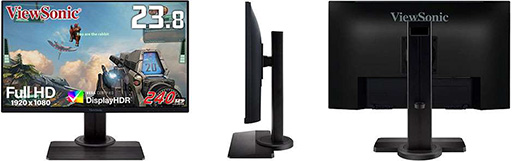 画像ギャラリー No.001のサムネイル画像 / ViewSonic，240Hz表示＆FreeSync対応のゲーマー向け23.8型フルHDディスプレイを発売