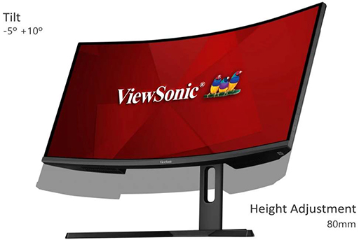 画像ギャラリー No.007のサムネイル画像 / ViewSonic，34インチ，3440×1440ドットで144Hz表示対応のゲーマー向け湾曲型液晶ディスプレイを発売