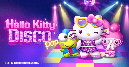 画像ギャラリー No.001のサムネイル画像 / サンリオキャラが登場するパズルゲーム「Hello Kitty Disco POP」，Facebookインスタントゲームにて配信