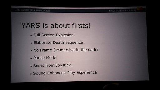 画像ギャラリー No.006のサムネイル画像 / ［GDC 2015］Atari史上指折りの大ヒットを記録したシューティング「Yars' Revenge」開発秘話。Yars' Revengeで実現された“最初のこと”とは