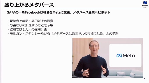 画像ギャラリー No.006のサムネイル画像 / 定義があいまいな状態でバズワード化する“メタバース”。近年の動向やマーケティングの導入事例などが語られた2講演をレポート