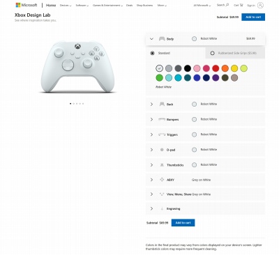画像ギャラリー No.015のサムネイル画像 / Xbox用コントローラを自由にカラーリングできる。「Xbox Design Lab」の日本サービス発表に合わせて，さっそく注文してみた
